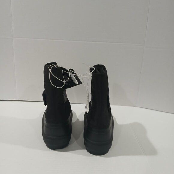 The Children s Place Black Snow Winter Boots Size 3 youth Kids Faux Fur Lining. - Picture 13 of 14